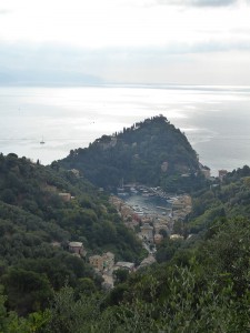 Blick zurück auf Portofino