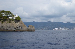 MS Europa vor Portofino