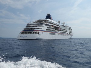 MS Europa vor Portofino