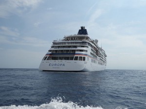 MS Europa vor Portofino