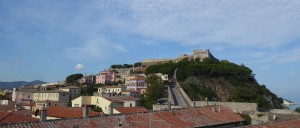 Blick zum Forte Falcone