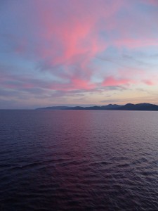 roter Himmel, rotes Meer