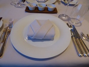 Gedeck Restaurant Dieter Müller