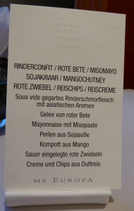 Restaurant Dieter Müller Aisatisch-Exotisch