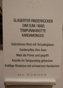Restaurant Dieter Müller Aisatisch-Exotisch