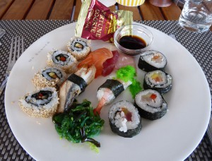 Sushi und Sashimi im Lido Café