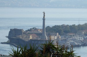 Blick zur Madonna della Lettera