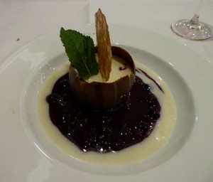gekühltes Blaubeersüppchen