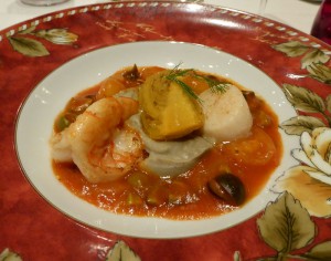 Ragout con Capesante, Scampi e Carciofi