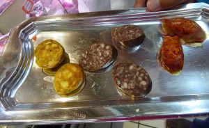 Safranwurst, Blutwurst, Sobrassada
