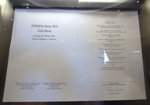 Gala-Menü Europas Beste 2016