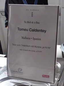Tomeu Caldentey - Tatar vom Tintenfisch mit Muräne "al Pil Pil"