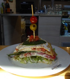 Omlett-Gemüse-Torte