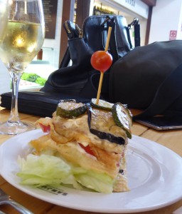 Omlett-Gemüse-Torte