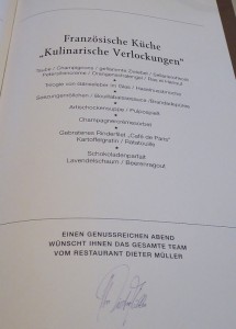 Restaurant Dieter Müller - Kulinarische Verlockungen