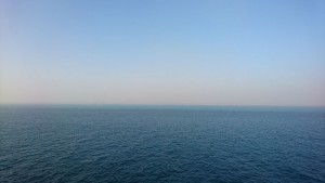 Sir Bani Yas Island am Horizont