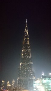 Burj Khalifa bei Nacht