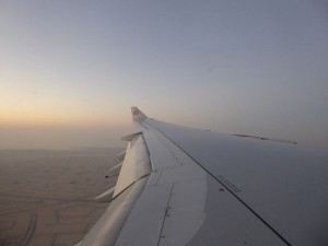 Anflug auf Abu Dhabi