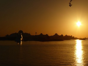 Sonnenuntergang Präsidentenpalast