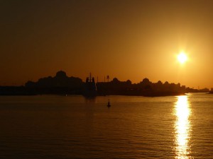 Sonnenuntergang Präsidentenpalast