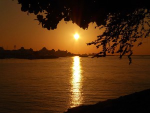 Sonnenuntergang Präsidentenpalast