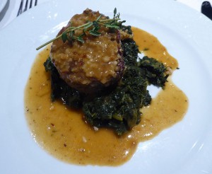 Überbackenes Kalbsfilet