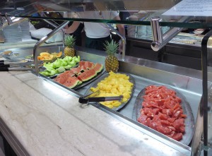 Frühstücks-Auswahl Zanzibar Cafeteria
