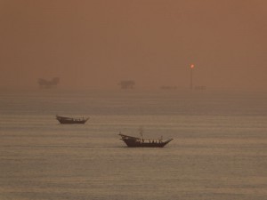 Daus & Sonnenuntergang