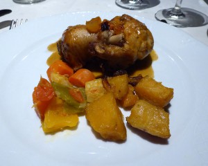 Grillhähnchen mit Zitrone und Trockenobst