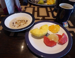 mein Frühstück mit Kamille-Tee