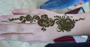 Henna-Tattoo unserer Tochter