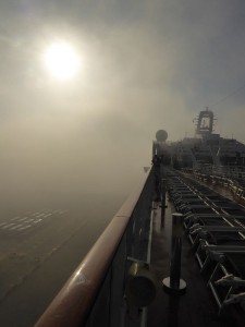 Sonnenaufgang im Nebel