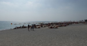 Strand an der Außenseite