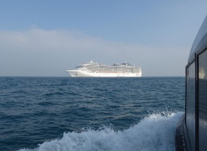 MSC Fantasia vom Tender aus