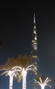Burj Khalifa bei Nacht