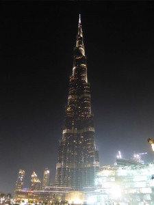 Burj Khalifa bei Nacht