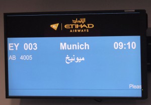 Flug EY004 nach München