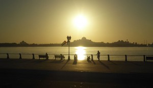 Sonnenuntergang Präsidentenpalast