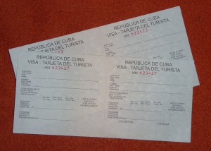 Touristenkarte für Kuba