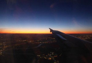 Morgenröte vor Düsseldorf