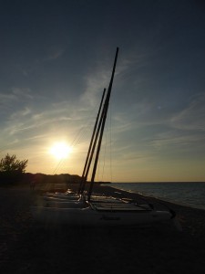 Sonnenuntergang am Strand