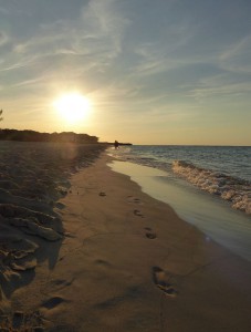 Sonnenuntergang am Strand