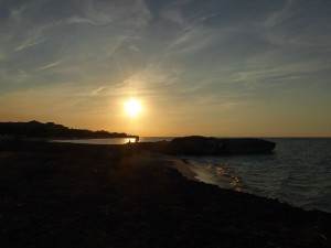 Sonnenuntergang am Strand