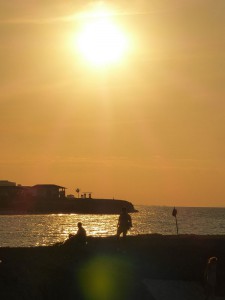 Sonnenuntergang am Strand