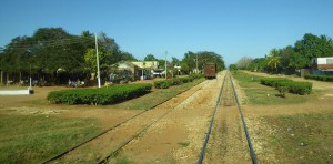 gepflegte Bahnstrecke