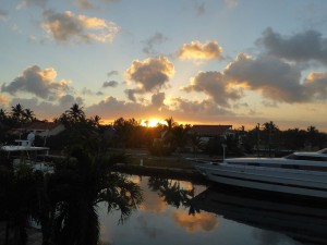 Aussicht vom Balkon