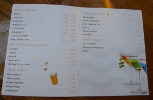 Getränkekarte
