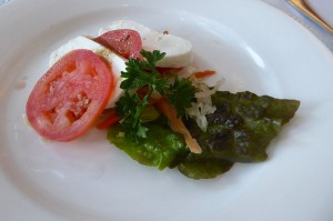 Tomate mit Mozzarella
