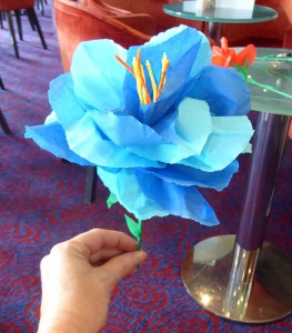 Papierblumen basteln