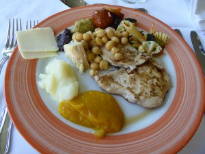 Mittagessen im Buffetrestaurant
